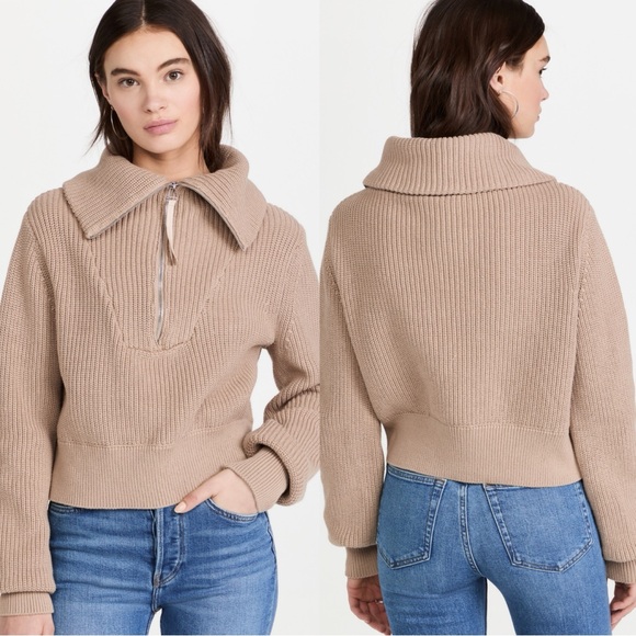 NWT Varley Mentone Half Zip Shaker Sweater XL - Picture 7 of 8